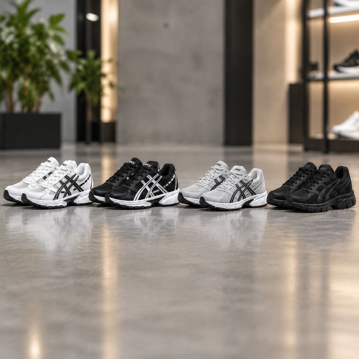 کفش ورزشی Asics مردانه مدل Arian-مشکی سفید